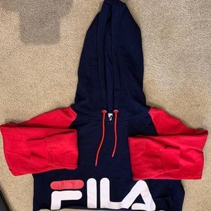 Fila cropped hoodie.